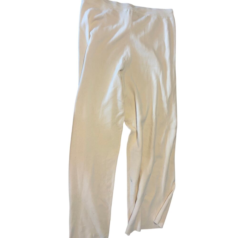 ALFANI Modern Lounge Pants US XL Cotton Blend Cream Multi Relaxed